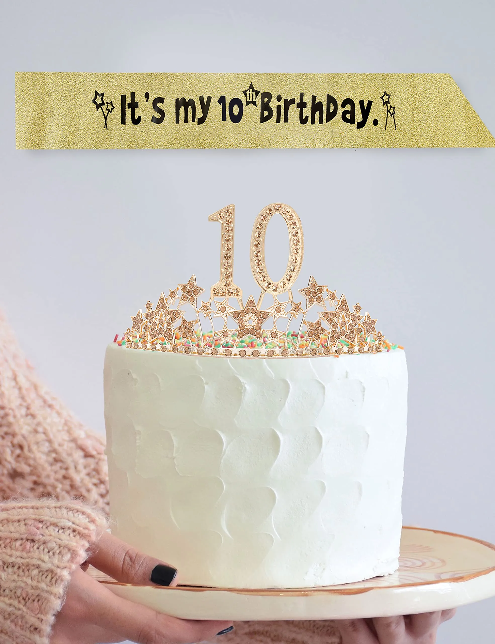 10th Birthday Gifts for Girls, 10th Birthday Tiara and Sash, 10th Birthday Decorations