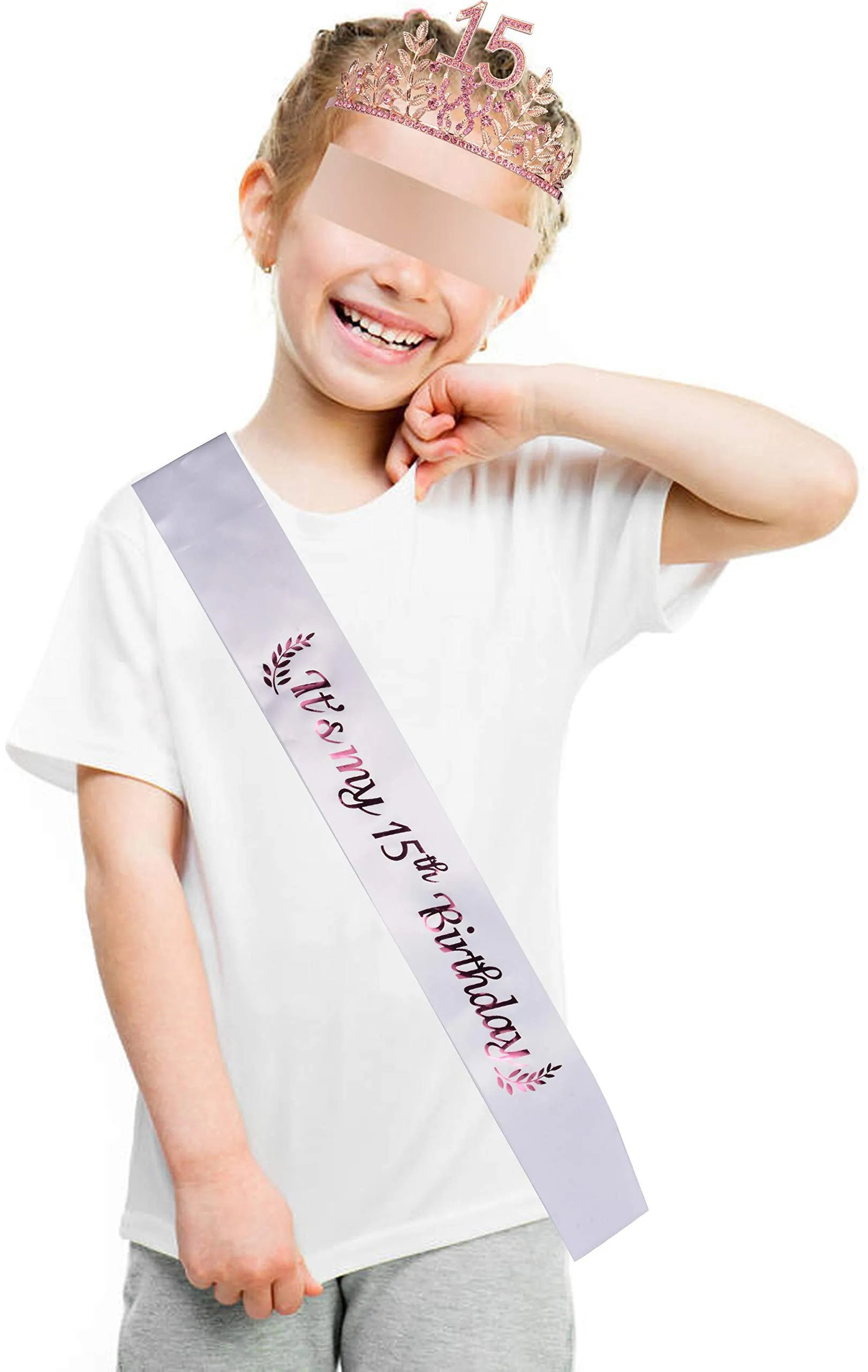 15th Birthday Gifts for Girls, 15th Birthday Tiara and Sash, Its My 15th Birthday Sash