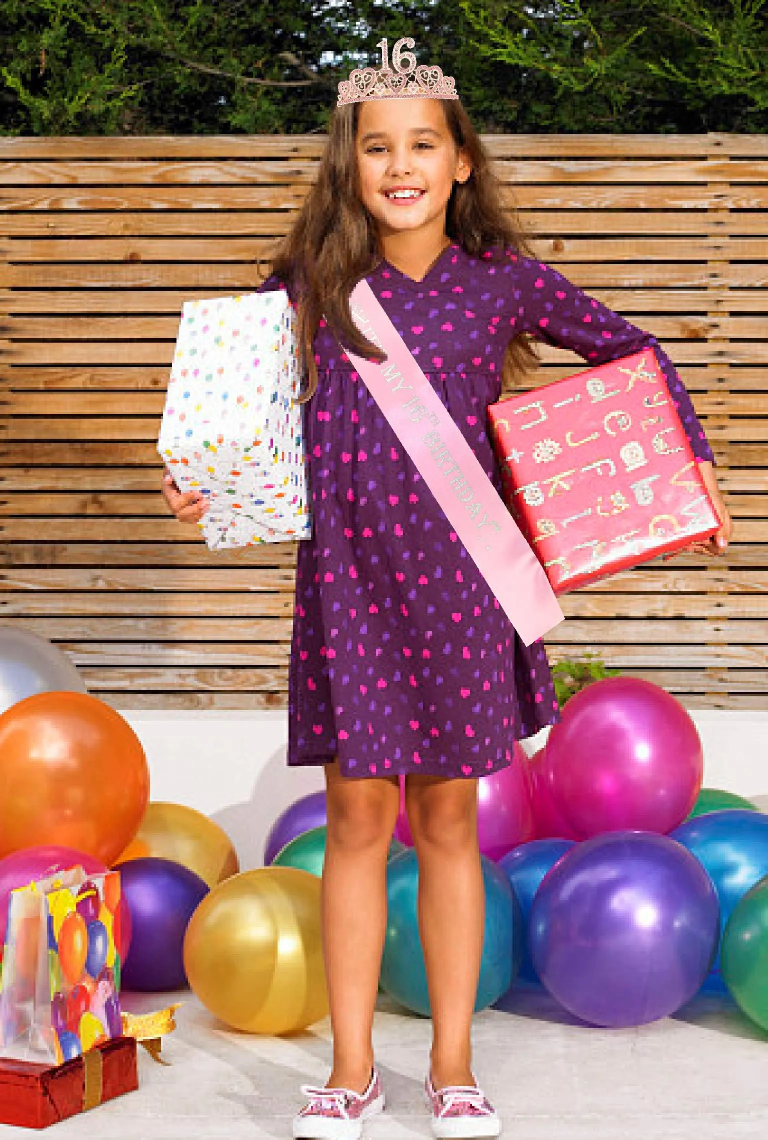 16th Birthday Gifts for Girls, 16th Birthday Tiara and Sash, 16th Birthday Decorations