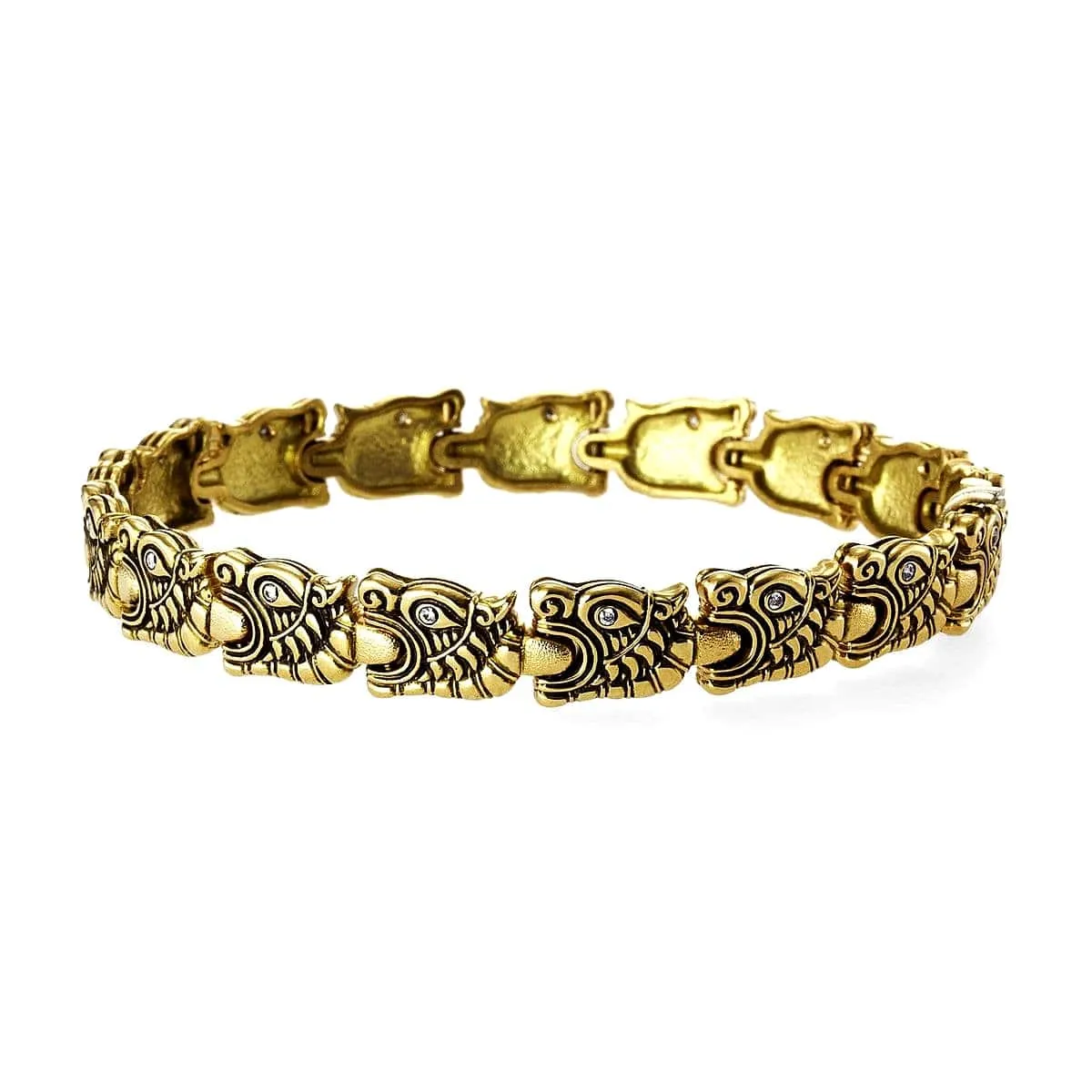 18K Dragon Diamond Bracelet - B-1