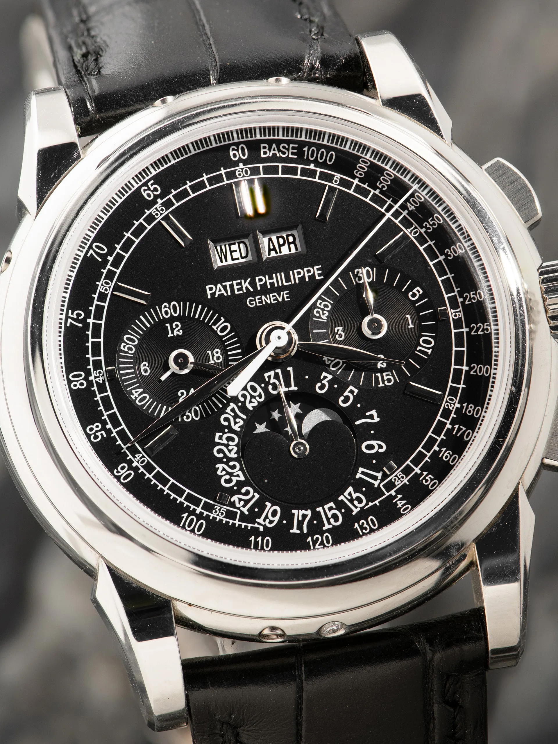 2010 Patek Philippe Perpetual Calendar Moonphase Chronograph (Ref. 5970P) Platinum W/ Box, Papers, & Accessories