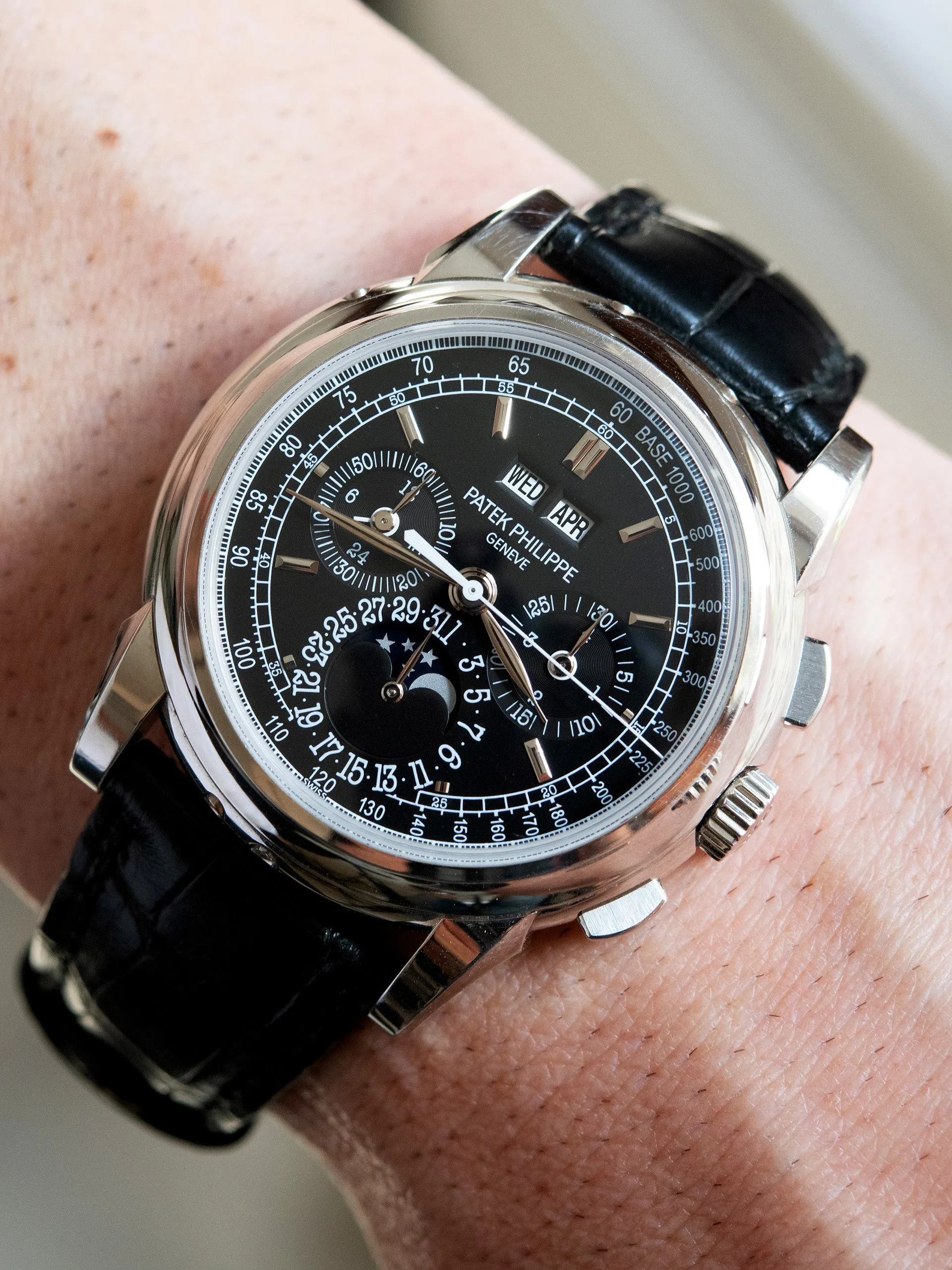 2010 Patek Philippe Perpetual Calendar Moonphase Chronograph (Ref. 5970P) Platinum W/ Box, Papers, & Accessories