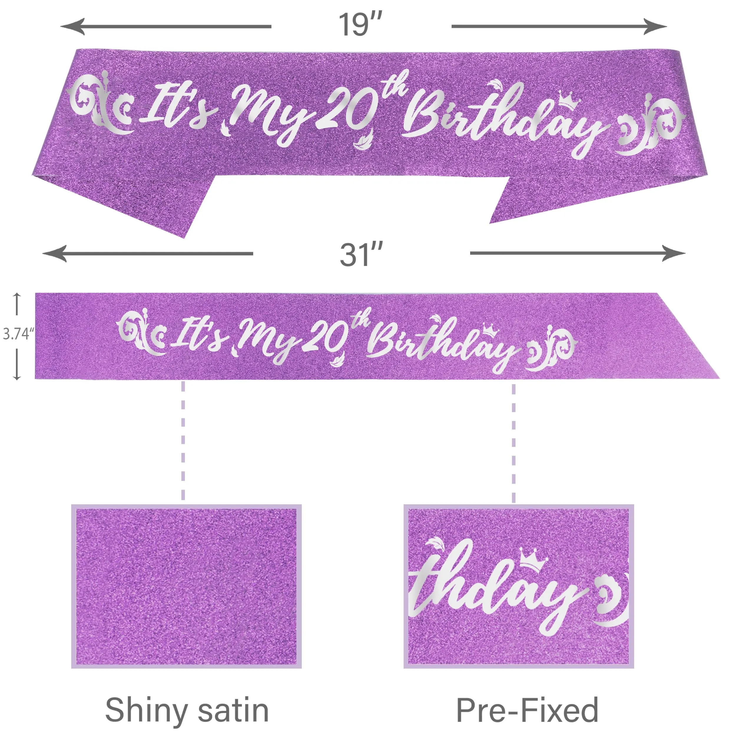 20th Birthday, 20th Birthday Gifts for Women, 20th Birthday Decorations for Women, 20th