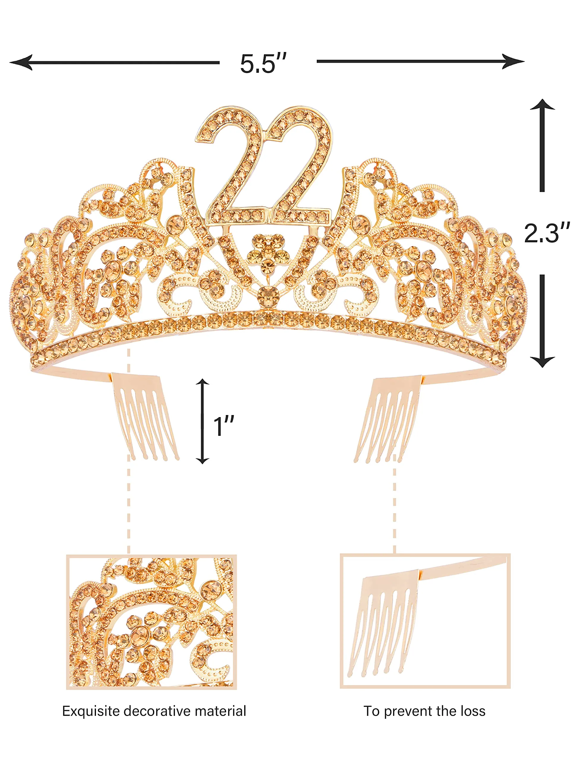 22nd Birthday,22nd Birthday Gifts for Her, 22nd Birthday Sash, 22nd Birthday Crown, 22nd