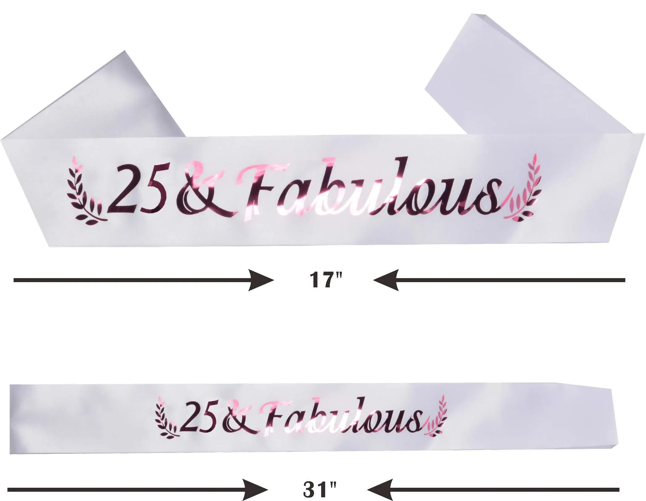 25th Birthday Gifts for Women, 25th Birthday Tiara and Sash, 25 Fabulous Sash and Crystal