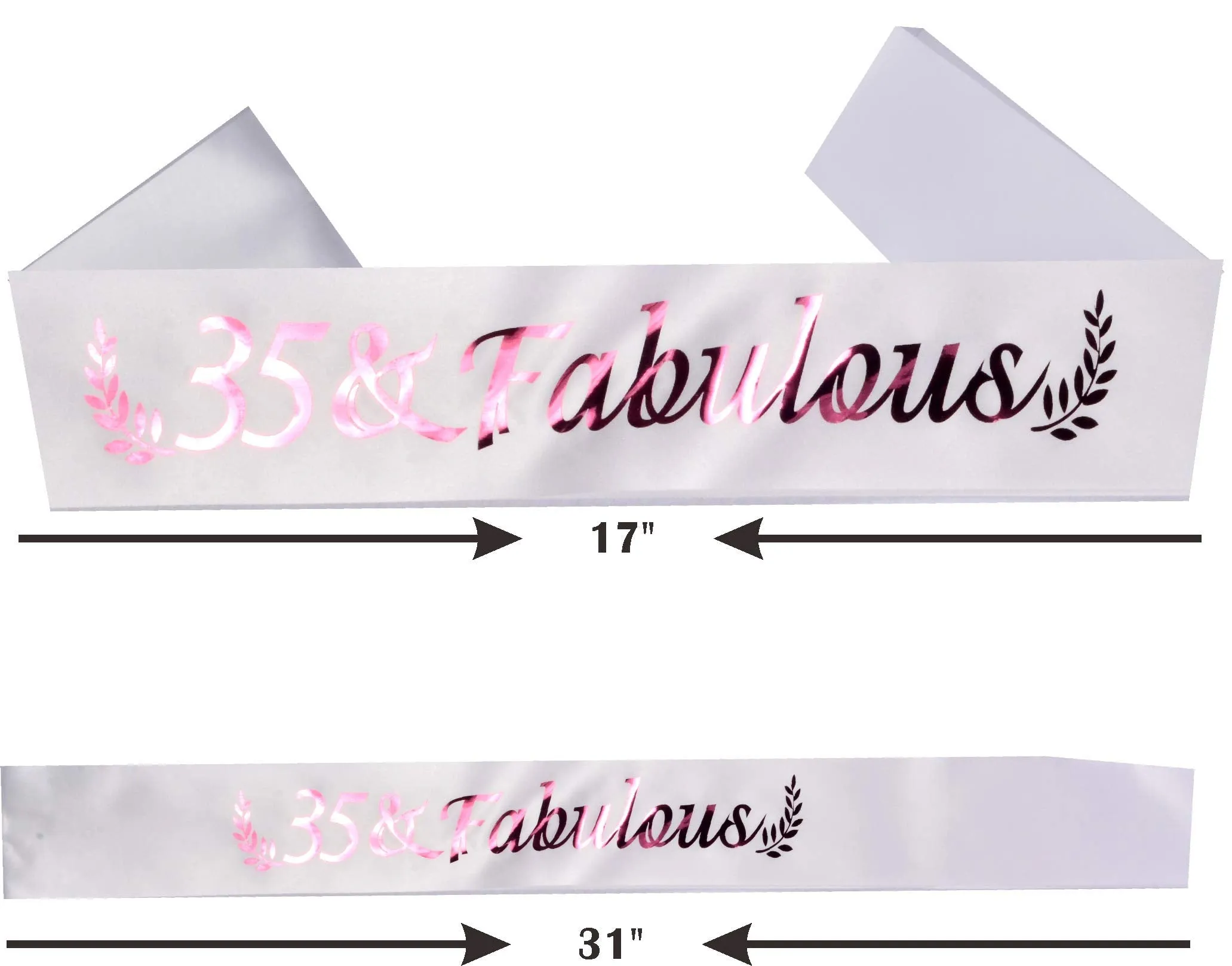 35th Birthday Gifts for Women, 35th Birthday Tiara and Sash, 35 Fabulous Sash and Crystal