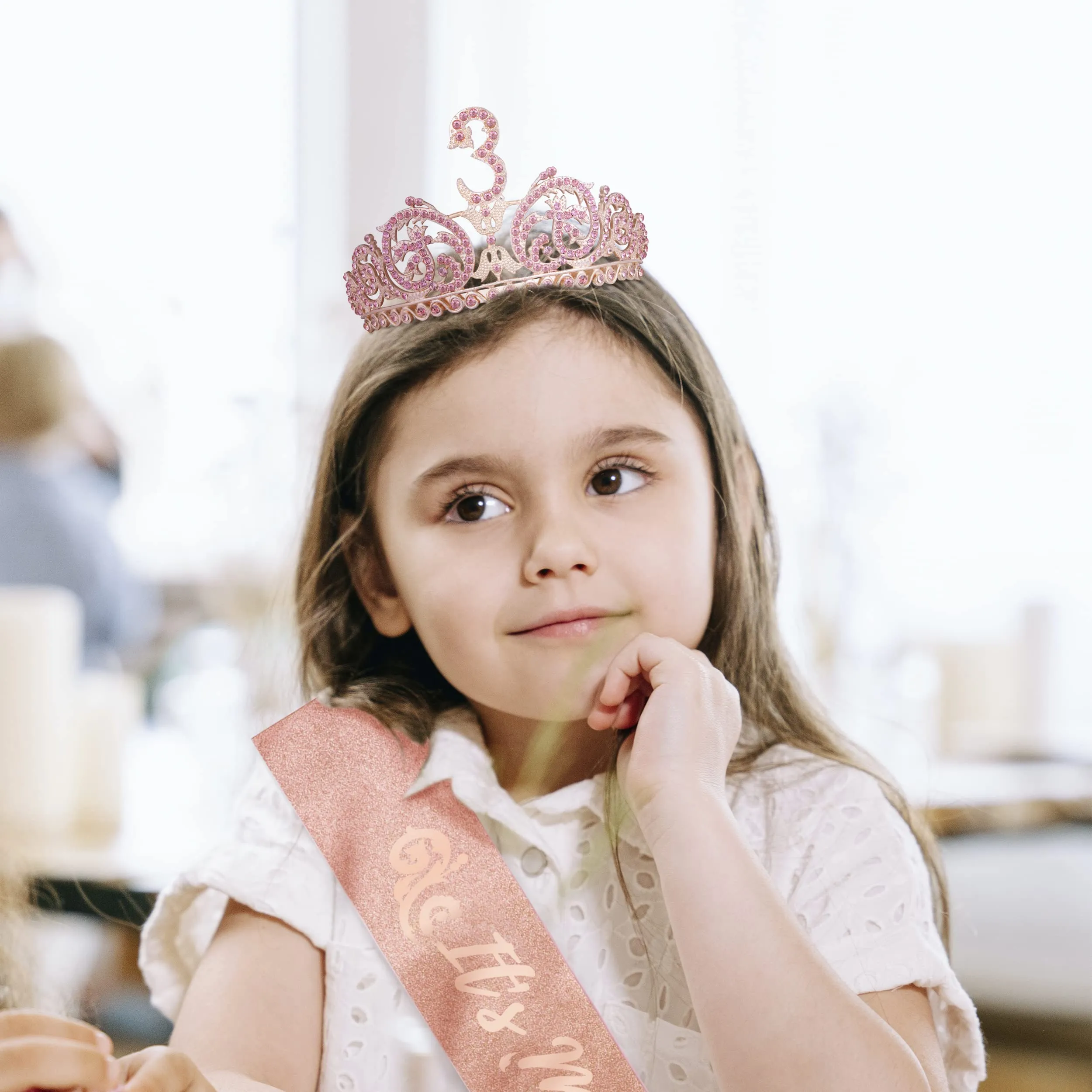 3rd Birthday, 3rd Birthday Decorations for Girls, 3rd Birthday Tiara and Sash, 3rd