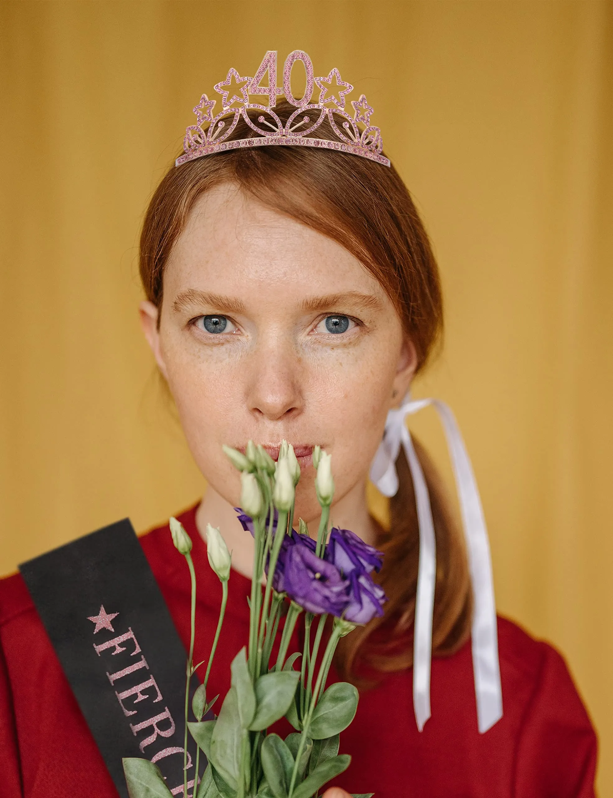 40Th Birthday Gifts For Women, 40Th Tiara And Sash Pink, Happy 40Th Birthday Party