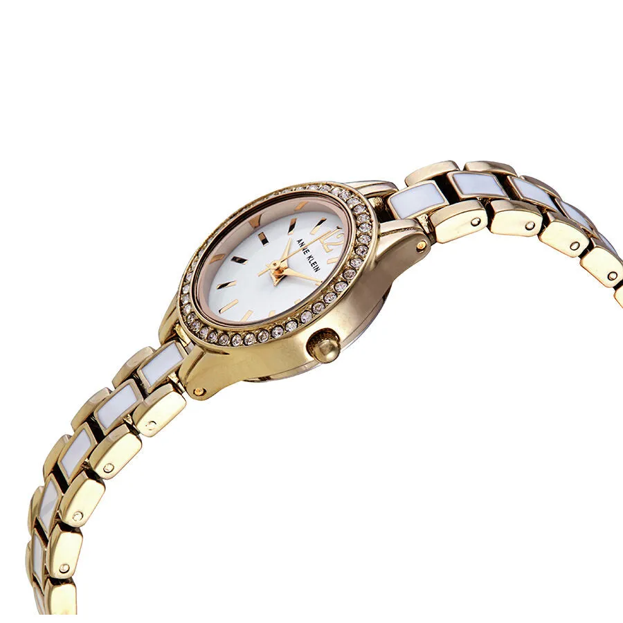 Anne Klein White Dial Ladies Watch and Bracelet Set ANK/3396WTST