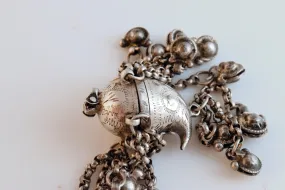 Antique Silver Pendant with a Hidden Compartment from Afghanistan or India