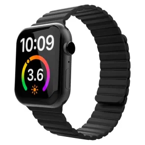 Apple Watch (38/40/SE/41/42mm) Lippa Magnetisk Silikone Rem - Sort