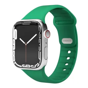 Apple Watch (38/40/SE/41/42mm) Vonmählen Classic Band 2 Genanvendt Silikone Rem - Grøn