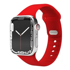 Apple Watch (38/40/SE/41/42mm) Vonmählen Classic Band 2 Genanvendt Silikone Rem - Rød