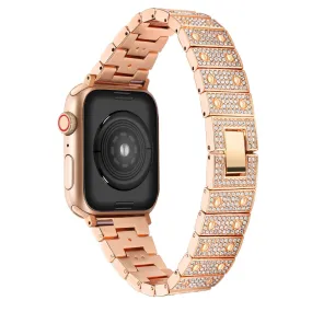 Apple Watch (41mm) rhinestone décor watch strap - Rose Gold