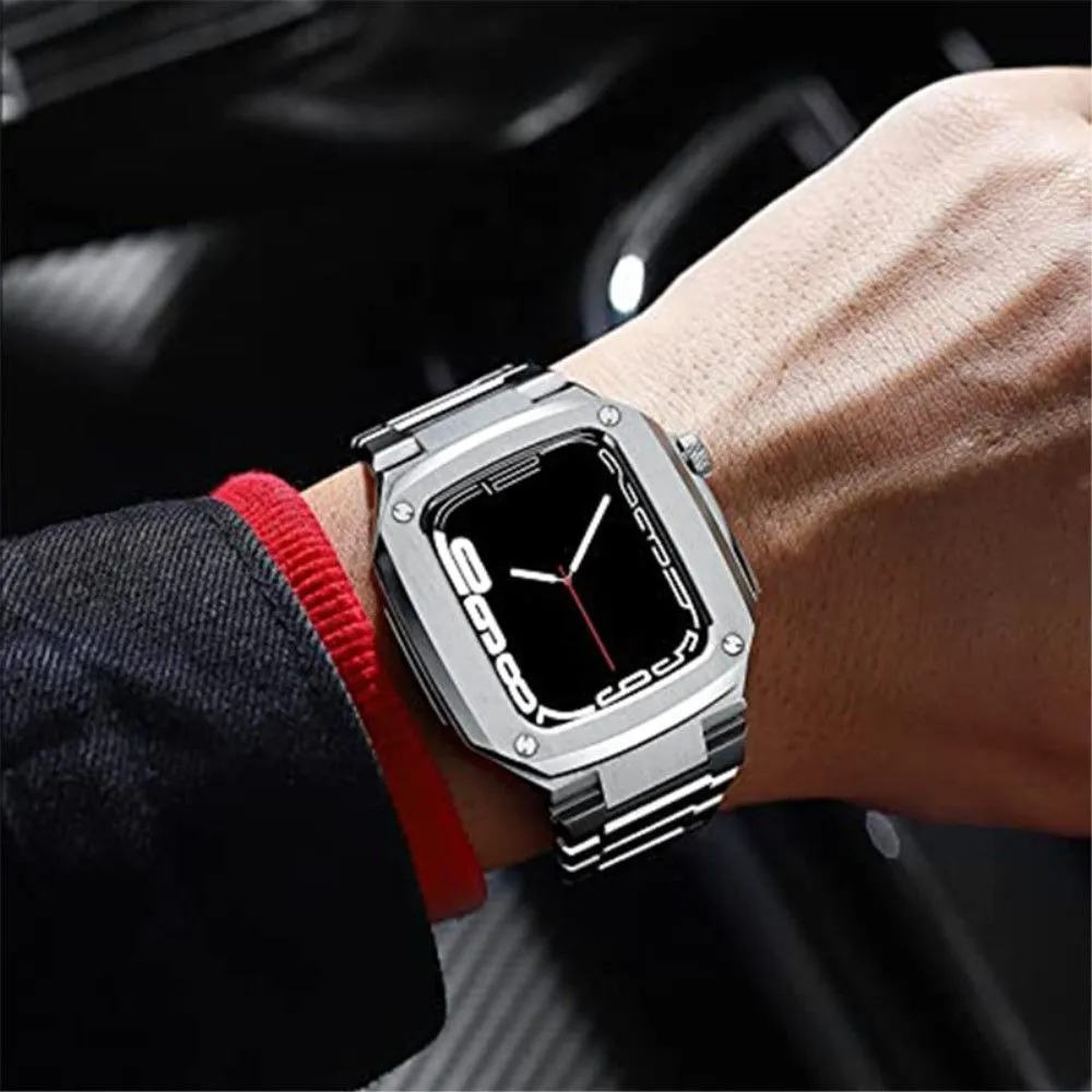 Apple Watch (41mm) stainless steel double fold buckle watch strap - Silver