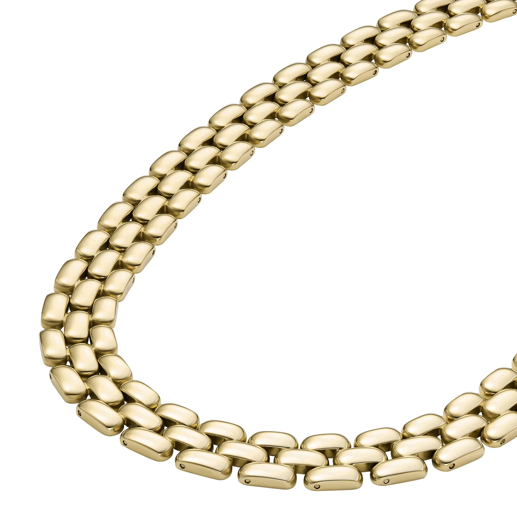 Arden Watch Links Gold-Tone Stainless Steel Chain Necklace