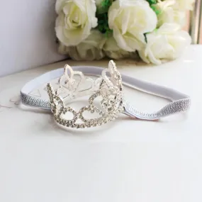 Baby Girl Princess Rhinestone Crown Headband-Newborn Tiara-Gift-Photography Prop