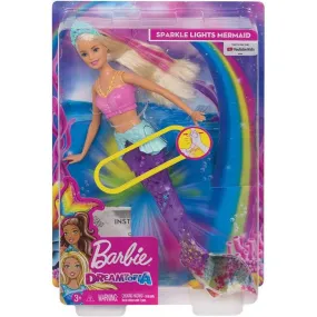 Barbie Dreamtopia Sparkle Lights Mermaid Doll, Blonde