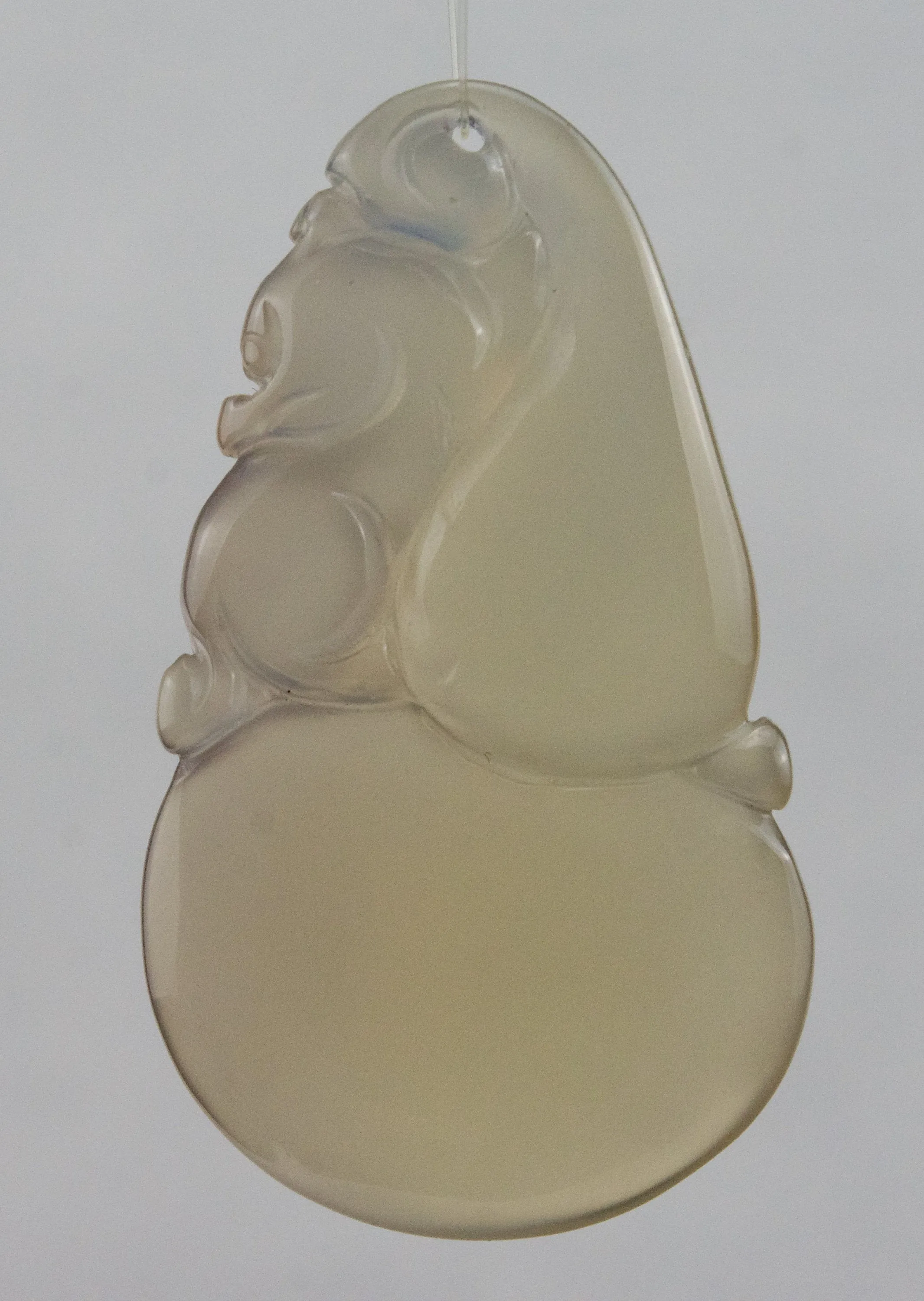 Beautifully Carved and Polished Jade Pendant