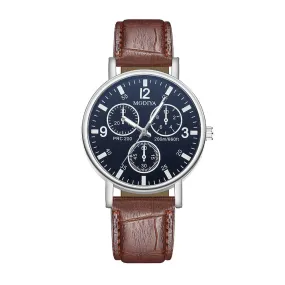 Belt Quartz Watch Men's Watch Wholesale Men's Watch Fake Three-Eye Gift Watch