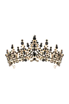 Bronze Black Crystal Tiara