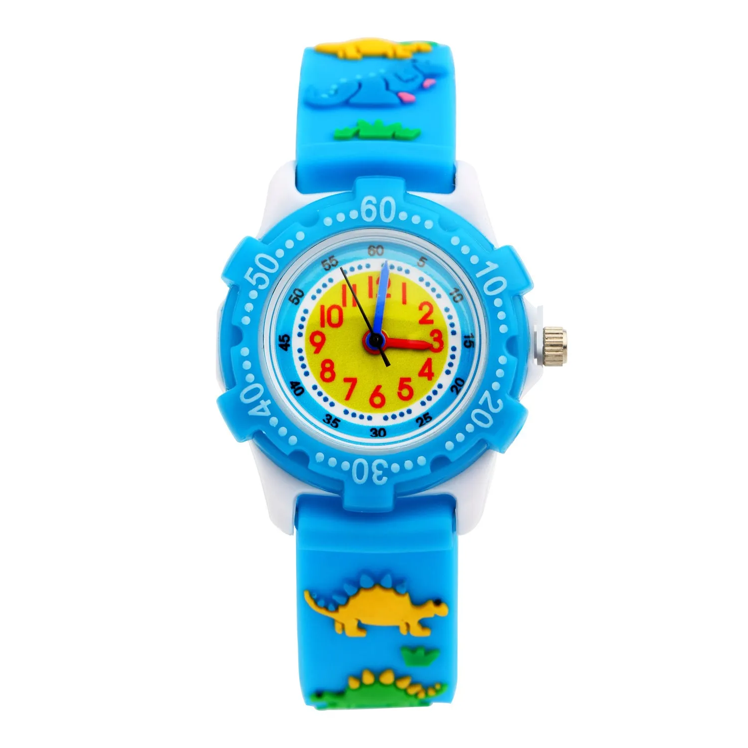 Children's Watch Creative Dinosaur Watch 3D Silicone Strap Cartoon Watch for Elementary School Students