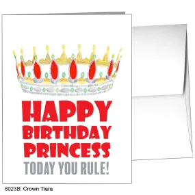 Crown Tiara, Greeting Card (8023B)