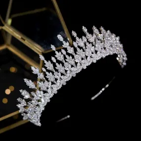 Cubic Zirconia Pageant Wedding Bridal Tiara Accessory