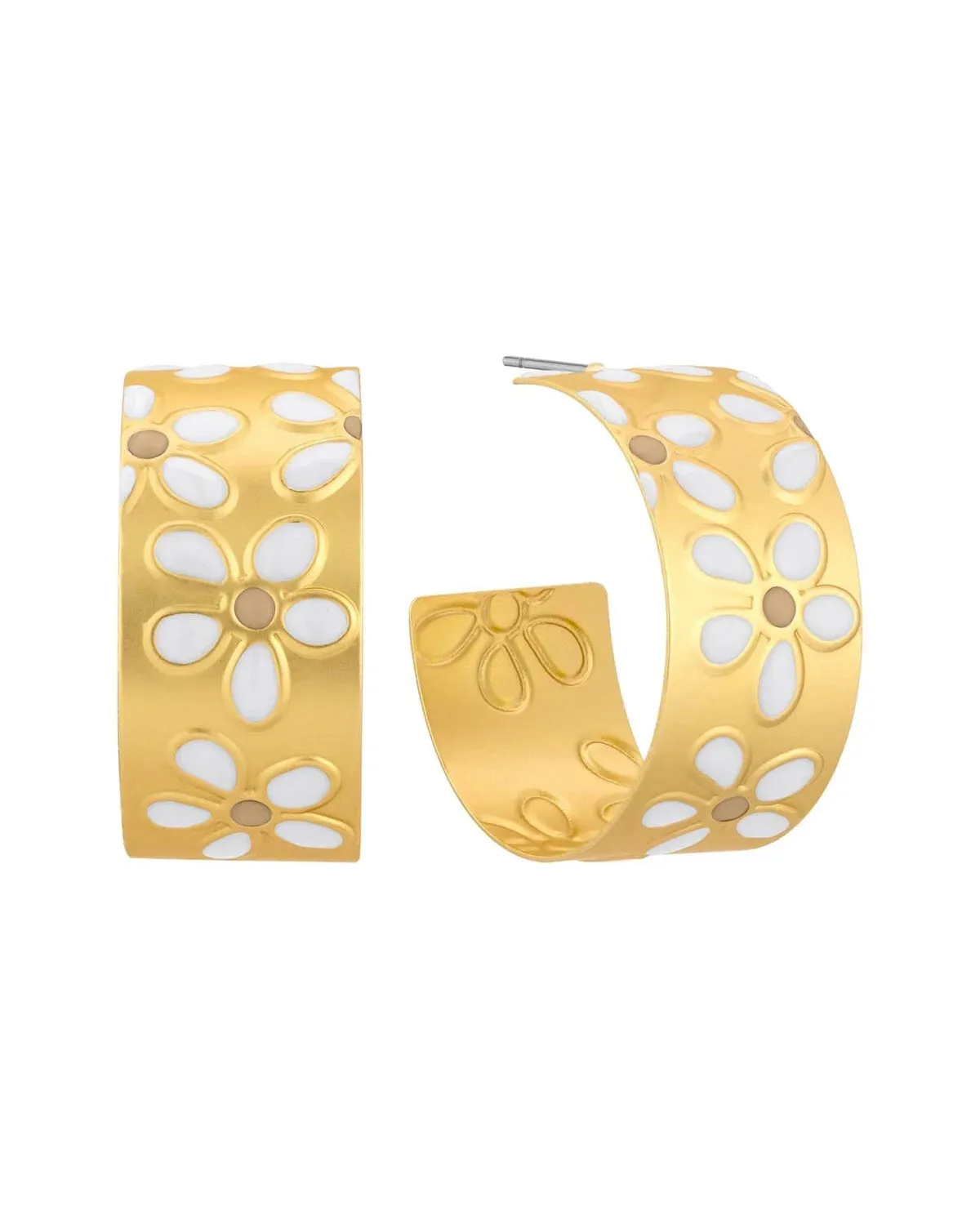 Daisy Hoop Earrings