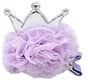 Fabulous Princess Puff Clip-on Hair Barrette-Lavender