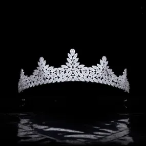 Fashion Zirconia Wedding Tiara,Women's Crystal Tiara for Bride,Prom,Gatherings Party Head Accessories,Hair Accessories for Girls