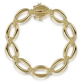 Gabriel & Co. 14K Yellow Gold Bujukan Link Bracelet TB4726-75Y4JJJ