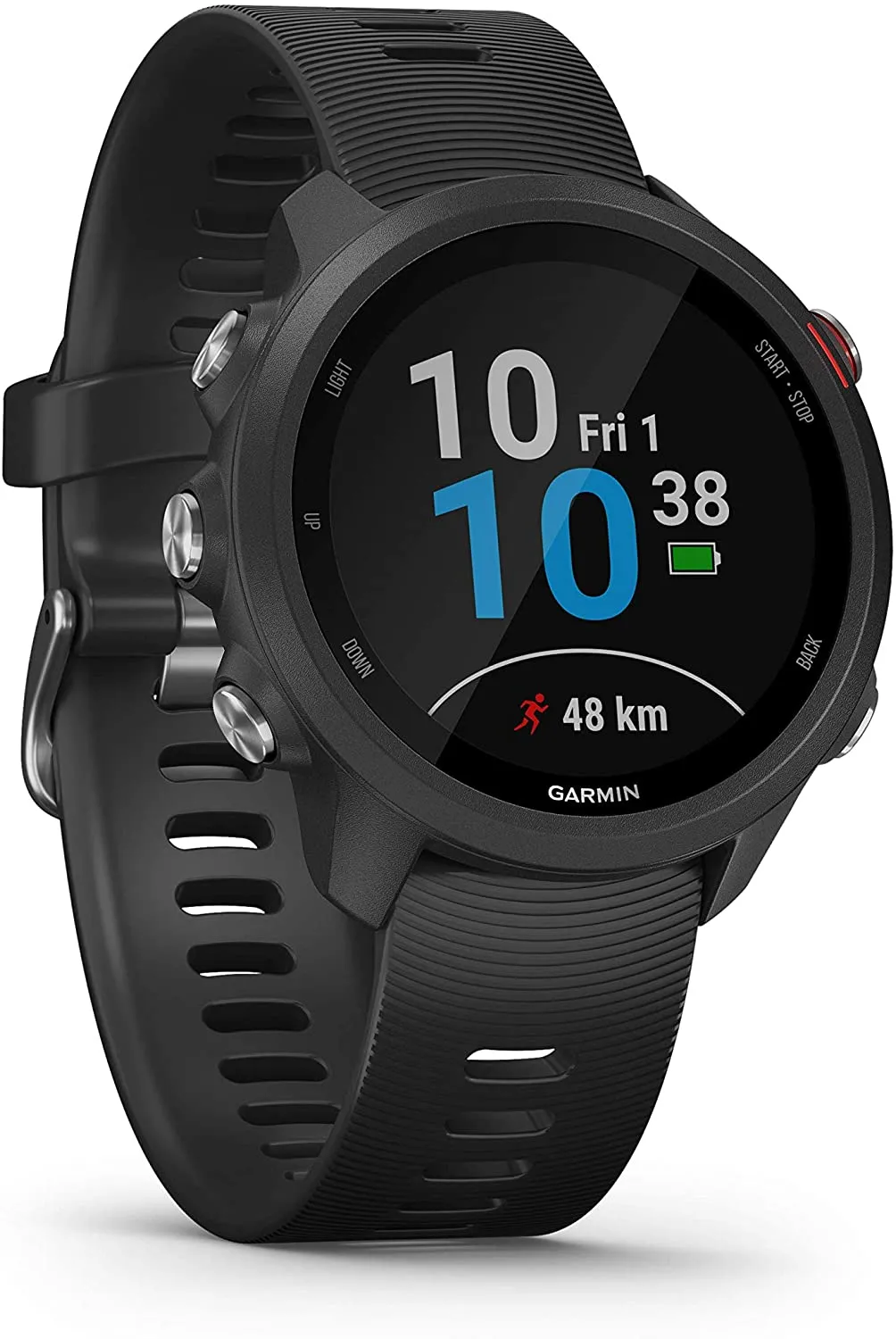 Garmin Forerunner 245 GPS Running Smartwatch (010-02120-20, Blue/Lime/White)