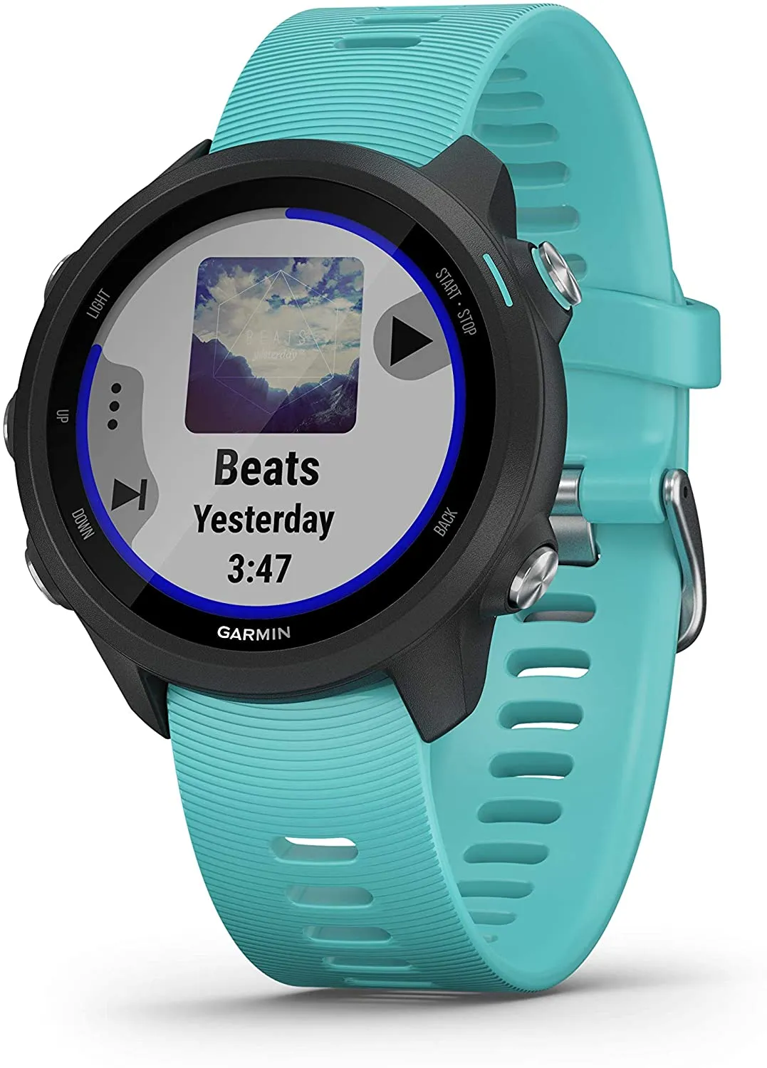 Garmin Forerunner 245 GPS Running Smartwatch (010-02120-22, Blue/Lime/White)