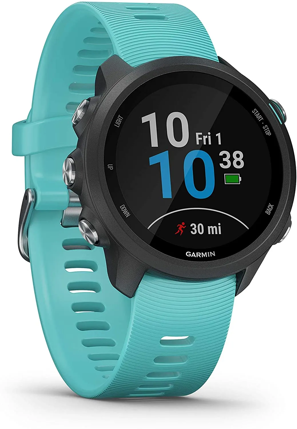 Garmin Forerunner 245 GPS Running Smartwatch (010-02120-22, Blue/Lime/White)