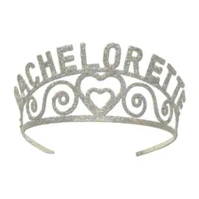 Glittered Metal Bachelorette Tiara