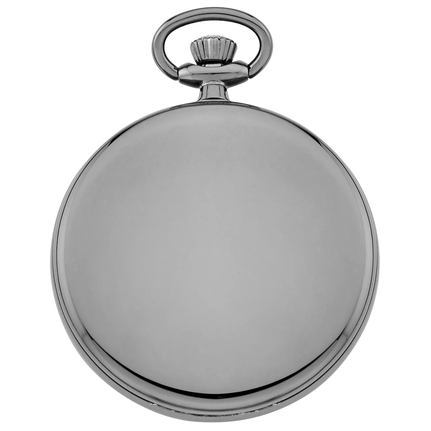 Gotham Men's Gun-Tone Analog Quartz Date Railroad Pocket Watch # GWC14101BBK