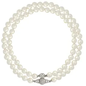 Graziella Pearl Choker Platinum/Pearl