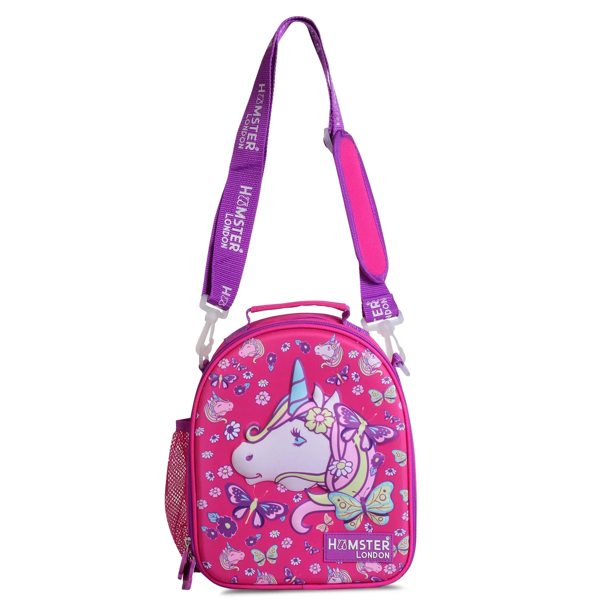 Hamster London Gift Hamper (Pink Pixy Unicorn Hardcase   Lunch bags , Bottle ,  Key chain , Watch )