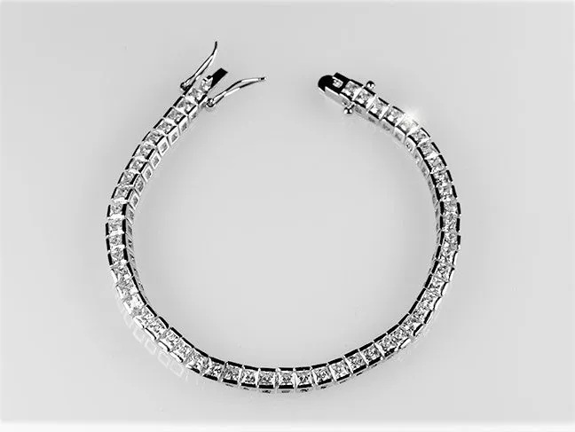 Hana Princess CZ Tennis Bracelet – 7in | 11ct