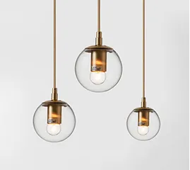 Klaes Minimalist Bowl Shaped Classy Glass Pendant Light