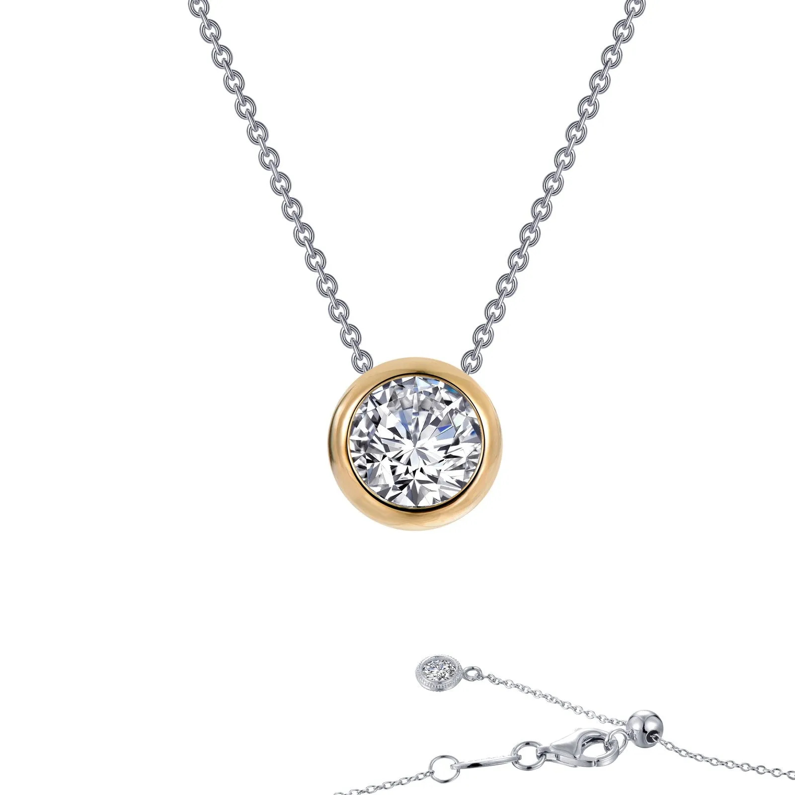 Lafonn Classic Round Diamond Necklace N0130CLT18