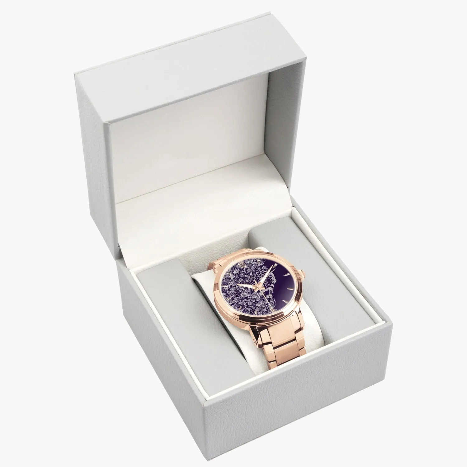 Lee EXCELLENT Stainless Steel Strap Automatic Watch [Mens] - Violet