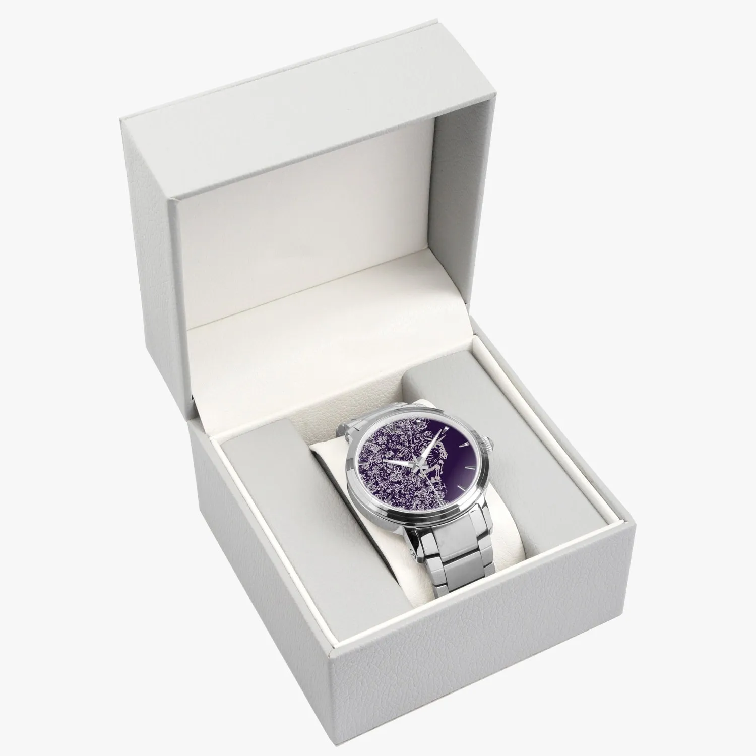 Lee EXCELLENT Stainless Steel Strap Automatic Watch [Mens] - Violet