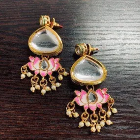 Lotus Motif Earring