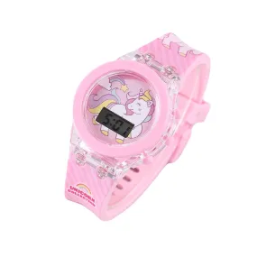 Luminous Watch Unicorn Luminous Silicone Electronic Watch plus Bracelet (2pcs/Set)