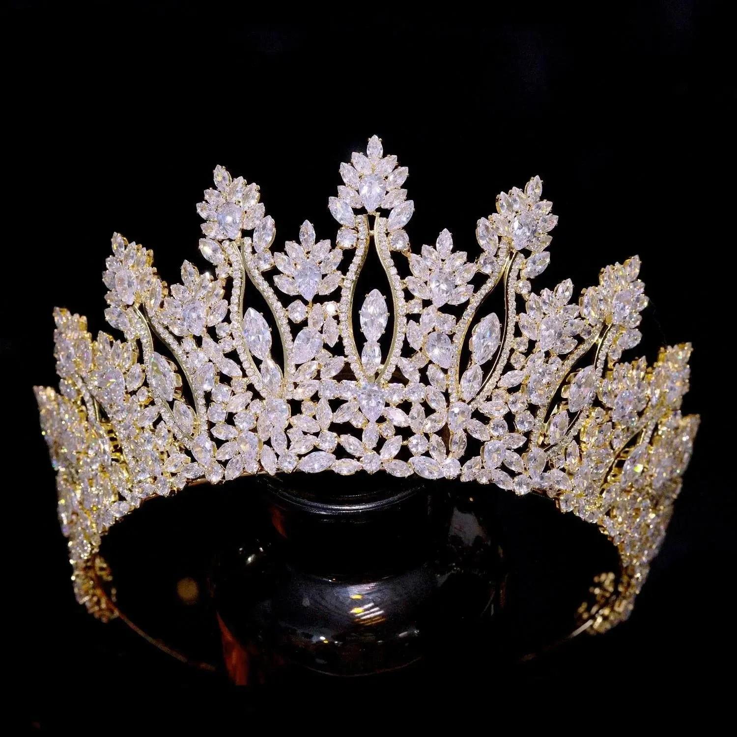 Luxury 5A Zircon Wedding Tiara Crown Birthday Party Prom Pageant Hair Accessory