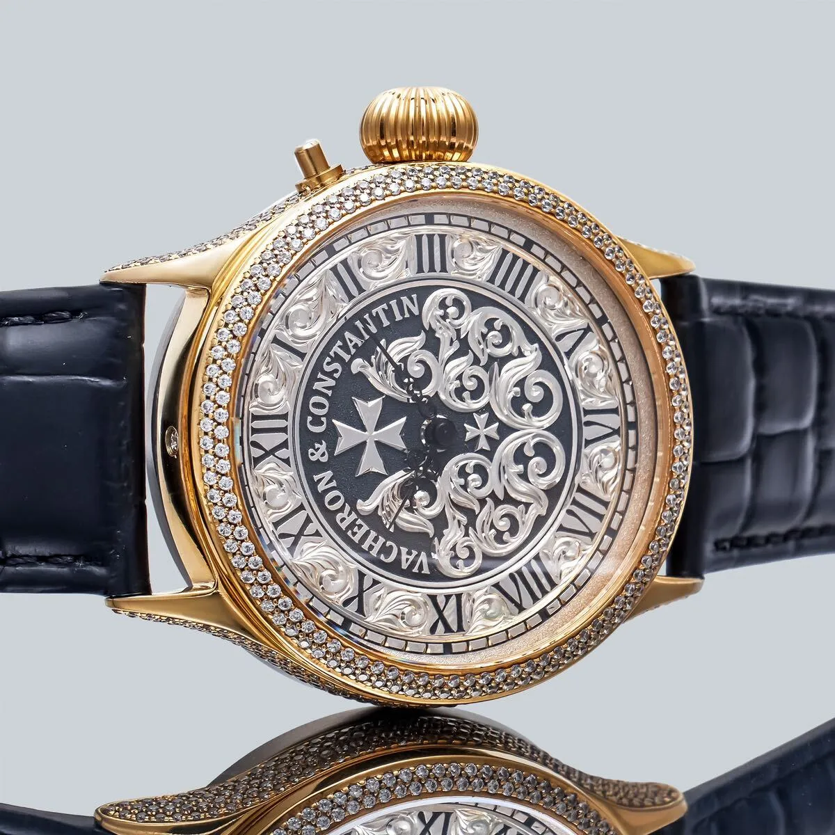 Marriage Watch Vacheron & Constantin 40mm Men's Watch Based On A Pocket Watch Hand-wound Skeleton