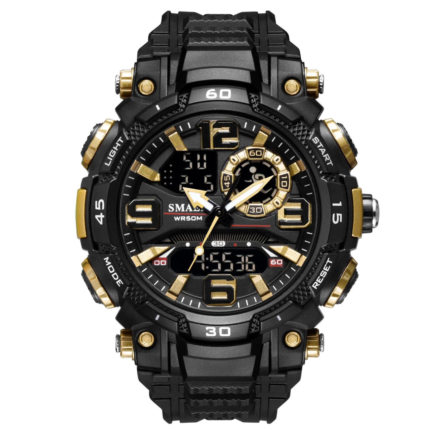 Men's Watch Cool Trend Waterproof Watch Fashion Outdoor Casual Electronic Sports Watch