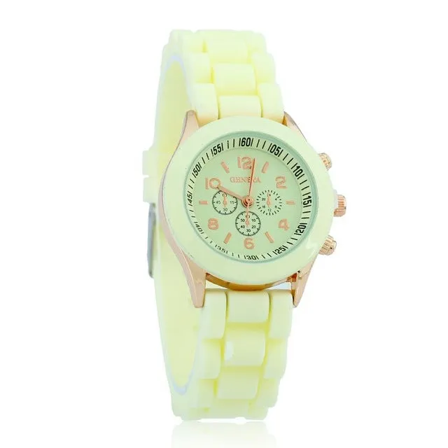 NEW High Quality MINI Women Geneva Watch Casual Silicone wristwatch woman casual dress watch New Fashion Girl